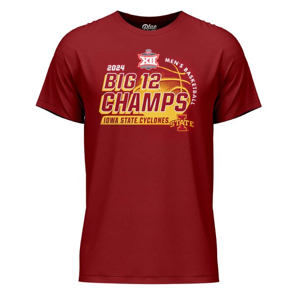 Blue 84 Men's Basketball 2024 Big 12 Tournament Champs T-shirt (was $27.99)